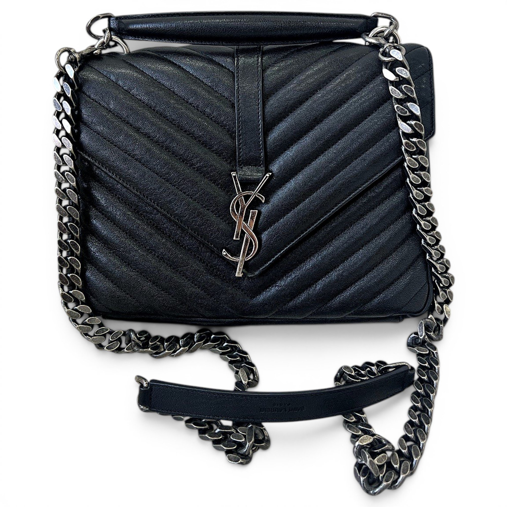 Collége monogramme leather handbag