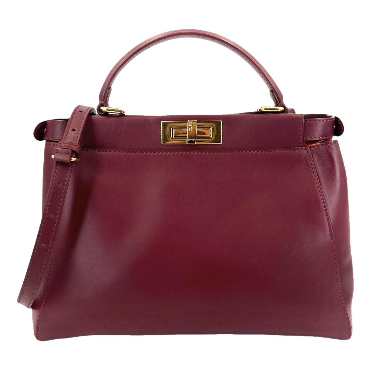 Peekaboo leather handbag