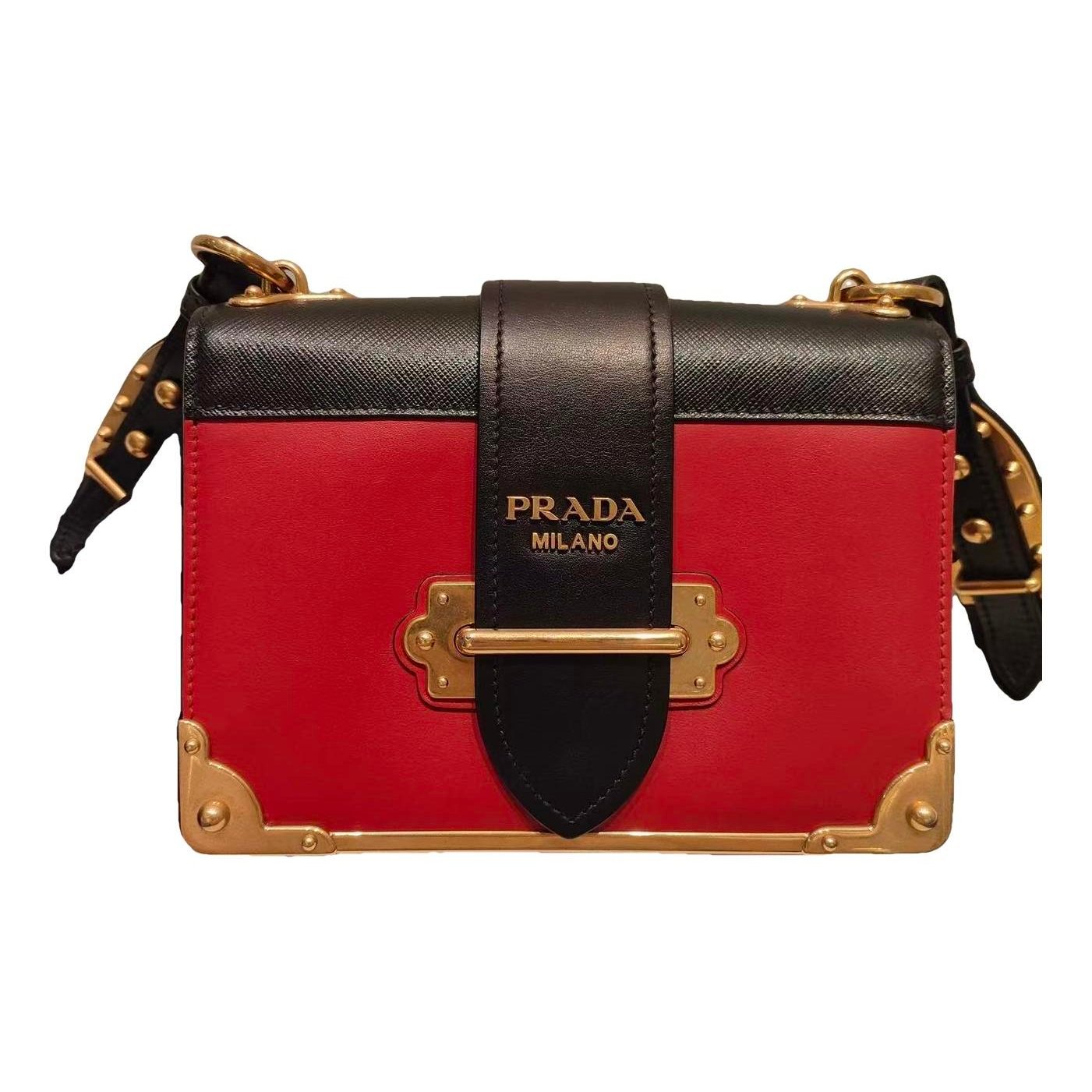 Cahier leather handbag