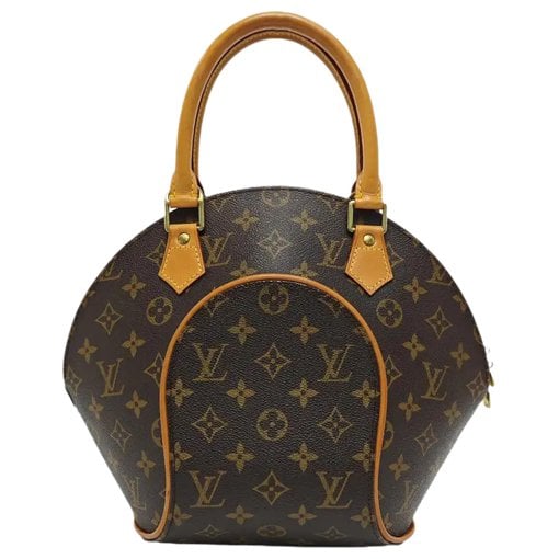 Ellipse leather handbag