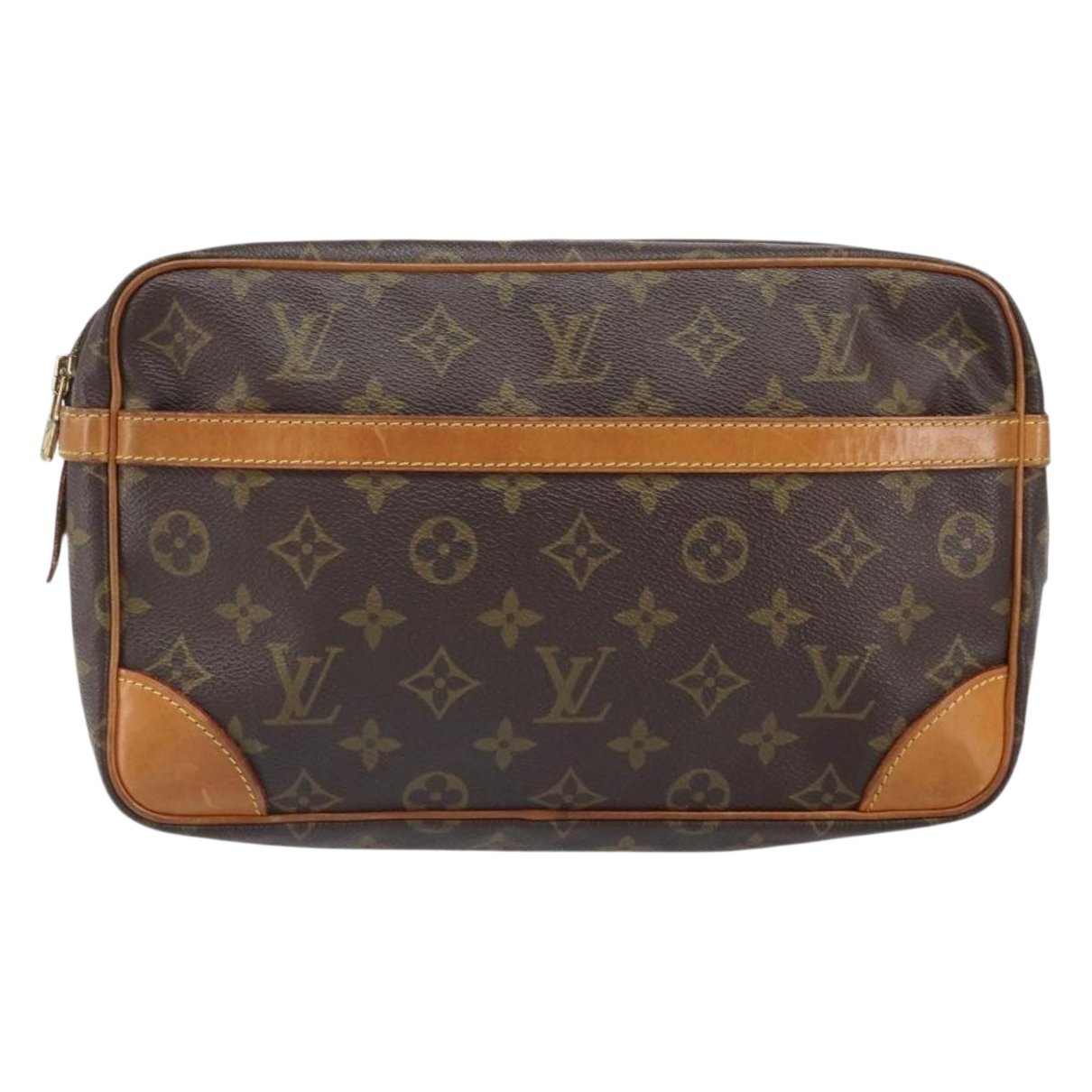 Leather clutch bag