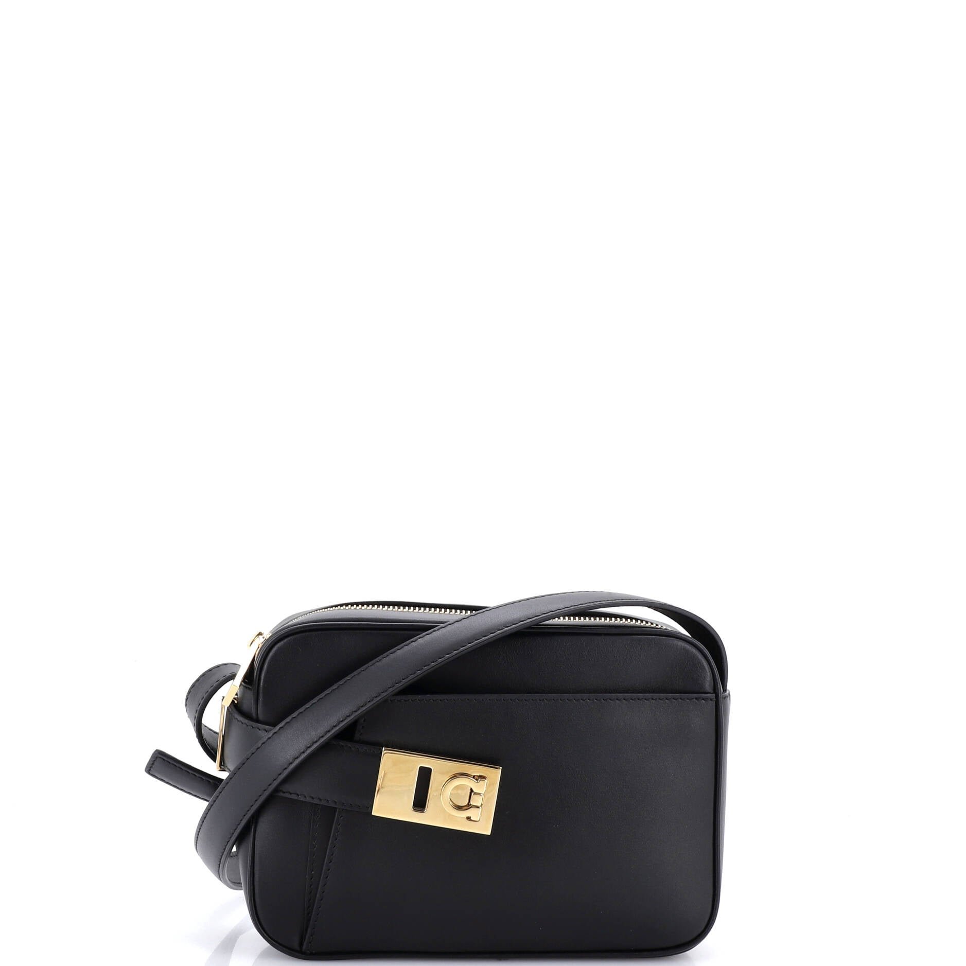 Salvatore Ferragamo Gancini Archive Camera Bag Leather