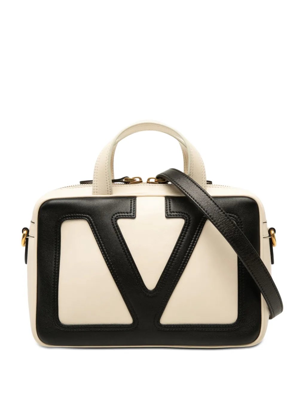 Valentino Garavani 2021-2026 Bicolor Nappa Vlogo Viva Superstar Handbag satchel