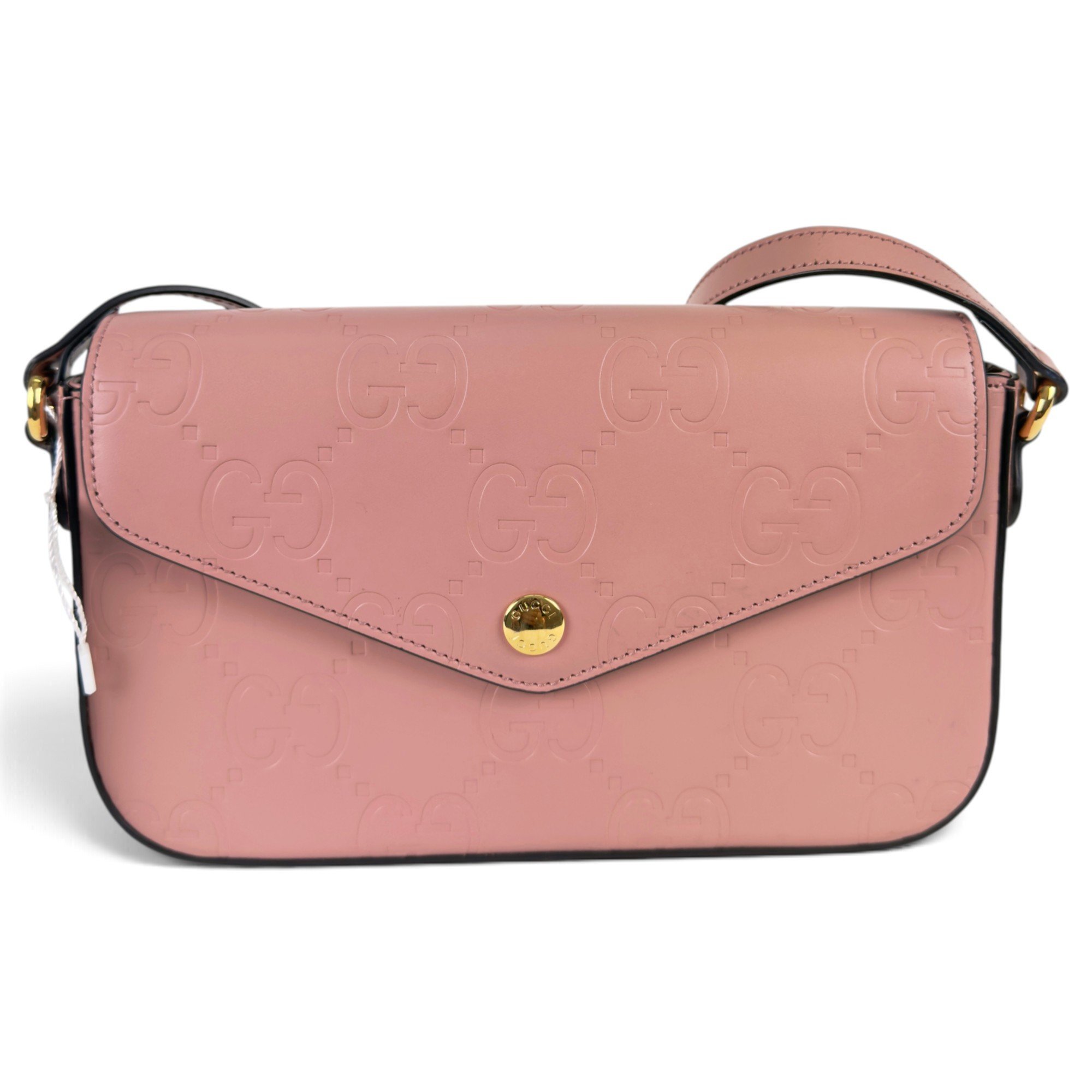 Leather clutch bag