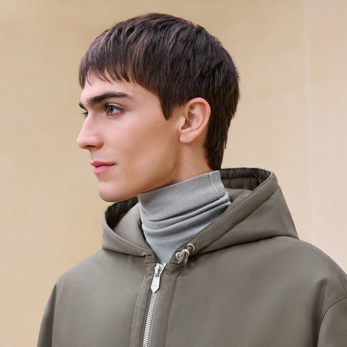 Tourbe Hooded Jacket With Bridle Detail