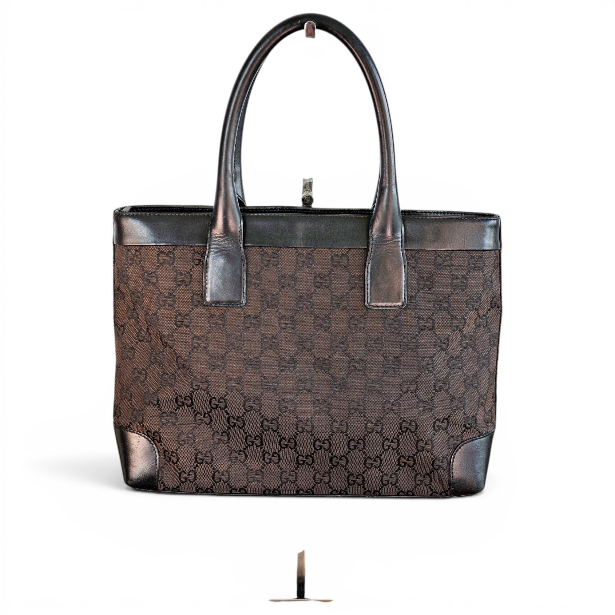 Boston leather tote