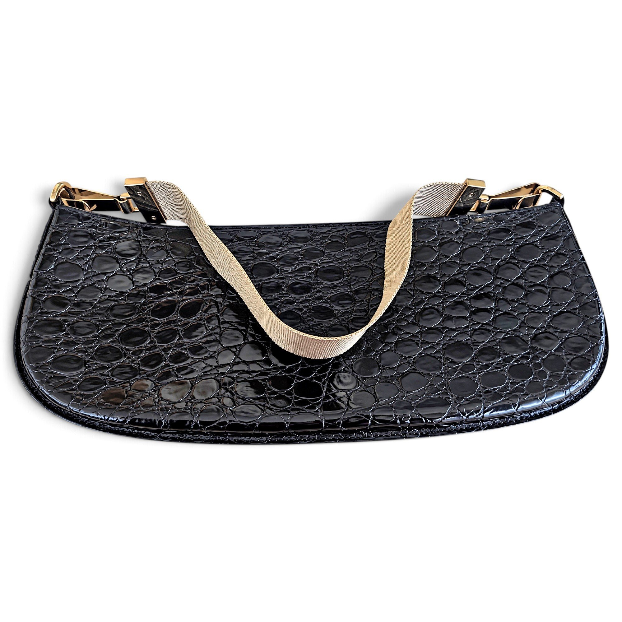 Patent leather handbag