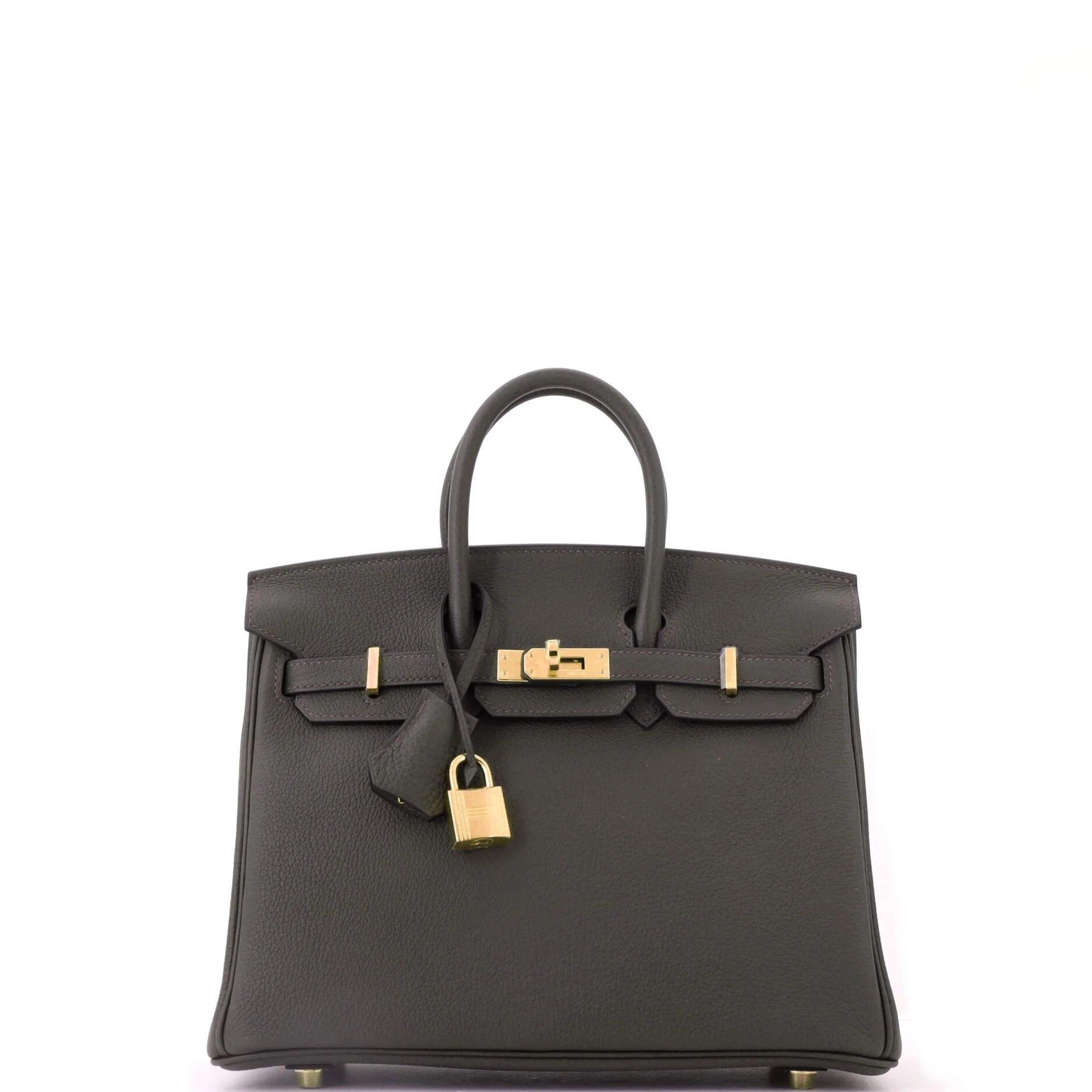 Birkin 25 leather tote
