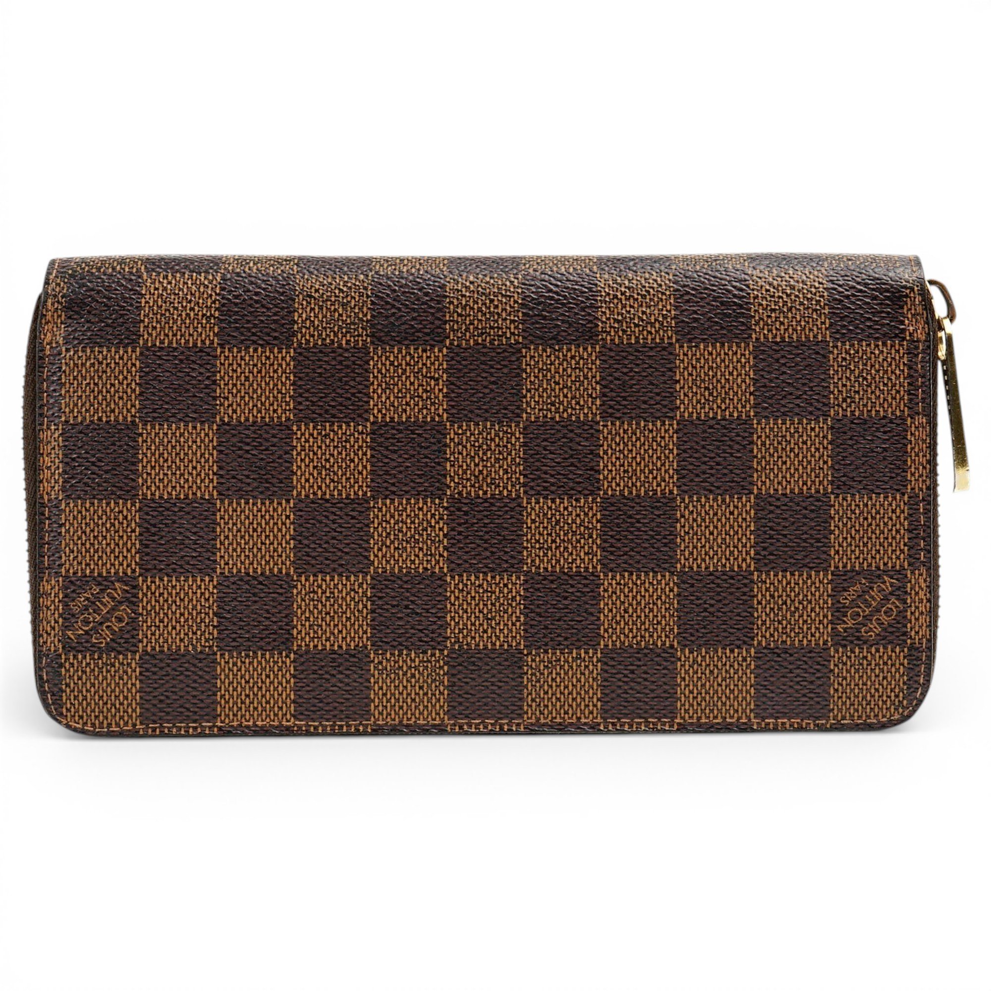 Leather clutch bag