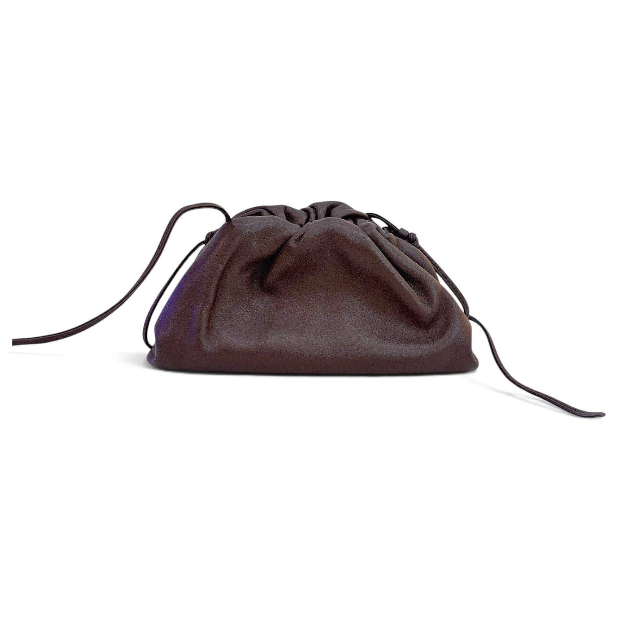 Pouch leather handbag