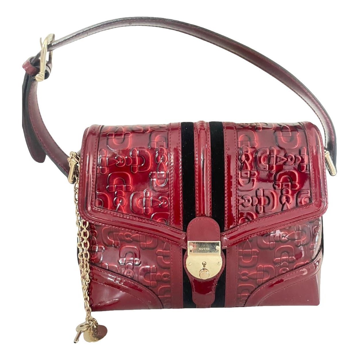 Patent leather handbag