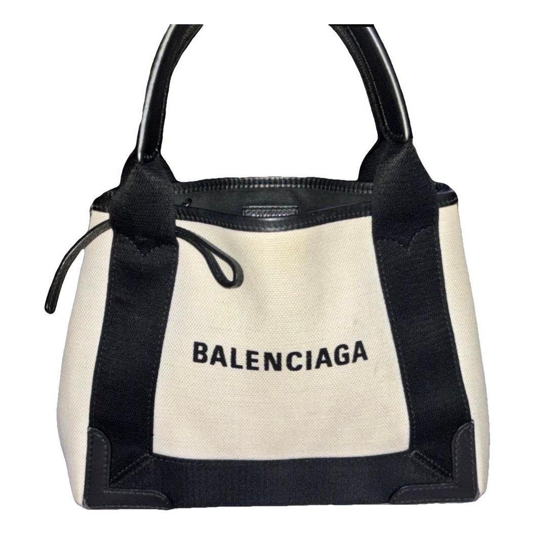 Navy cabas tote
