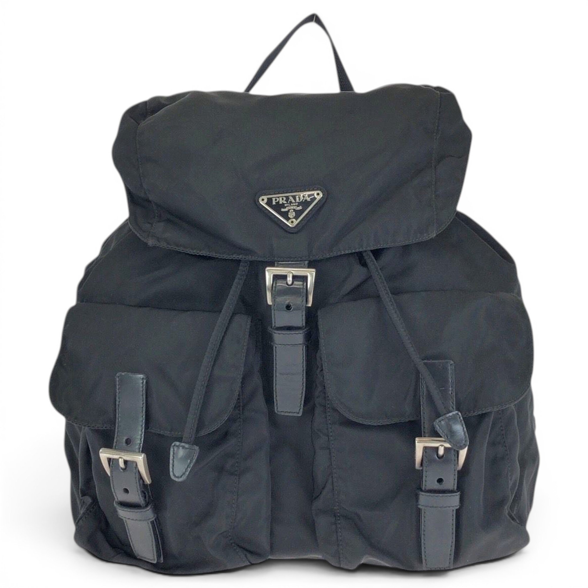 Leather backpack