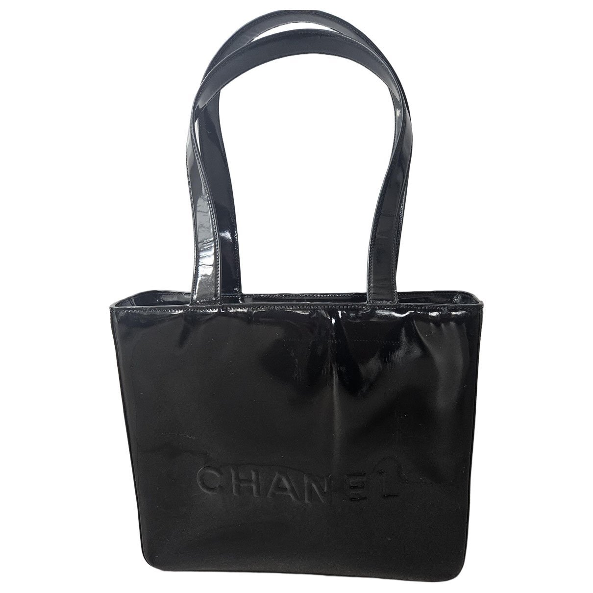 Petite Shopping Tote patent leather handbag