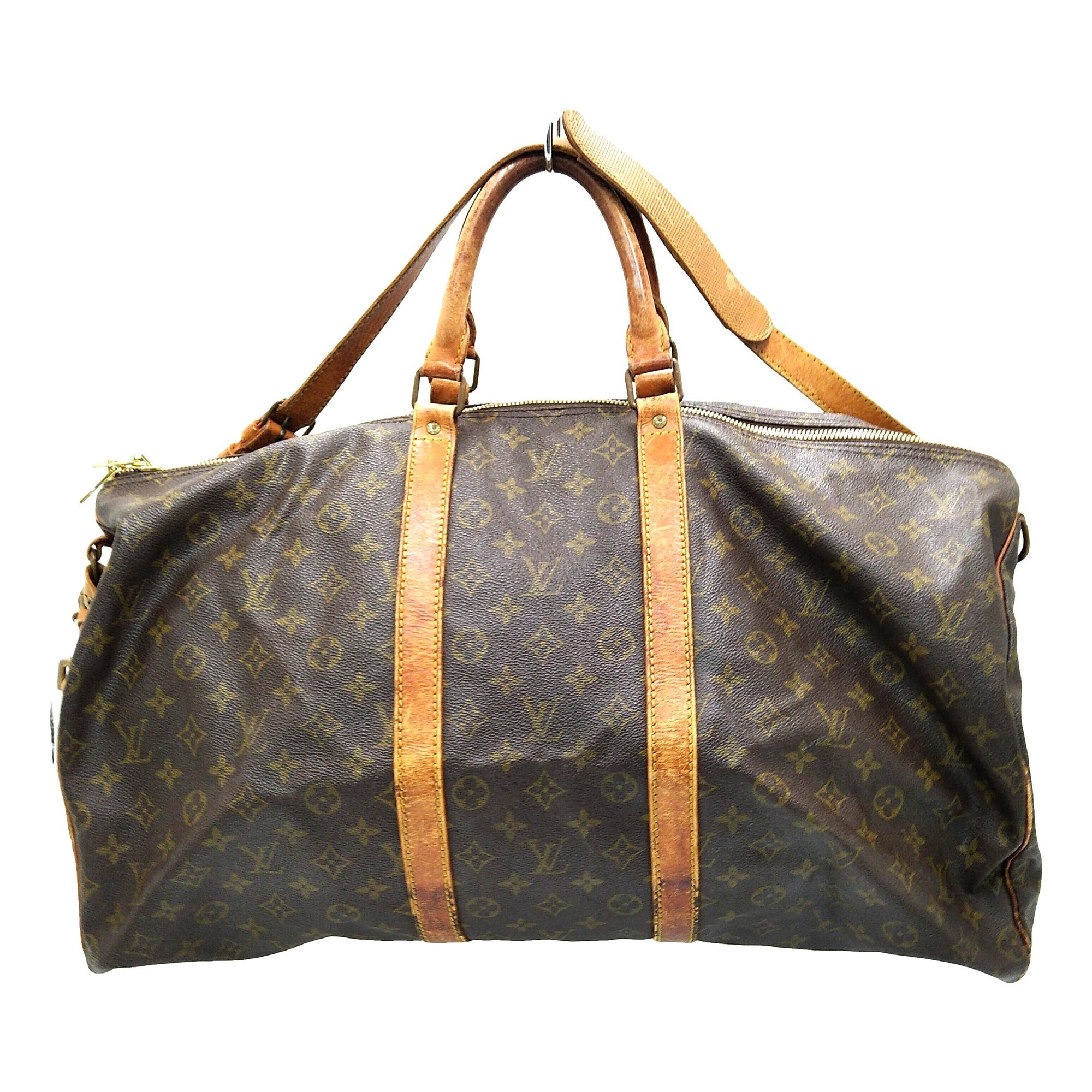 Keepall leather travel bag