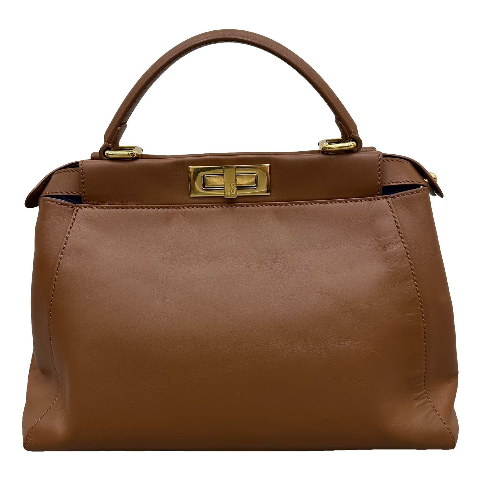 Peekaboo leather handbag