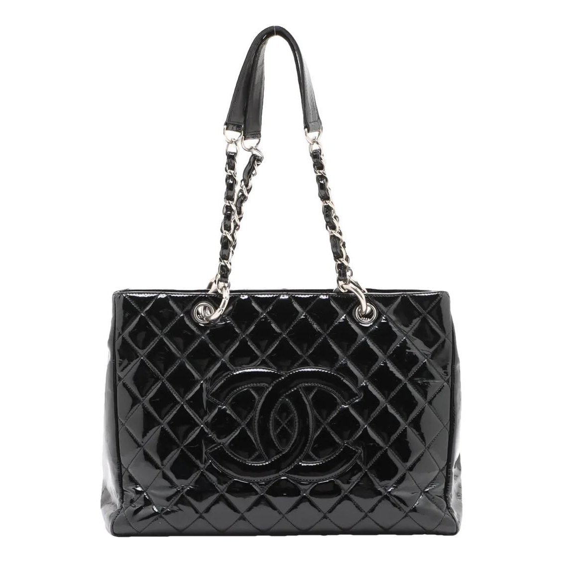 Vintage CC Chain leather tote