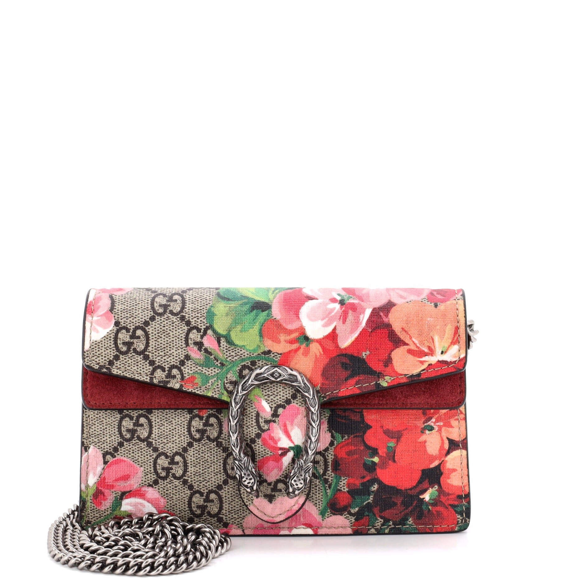 Dionysus Bag Blooms Print GG Coated Canvas Super Mini