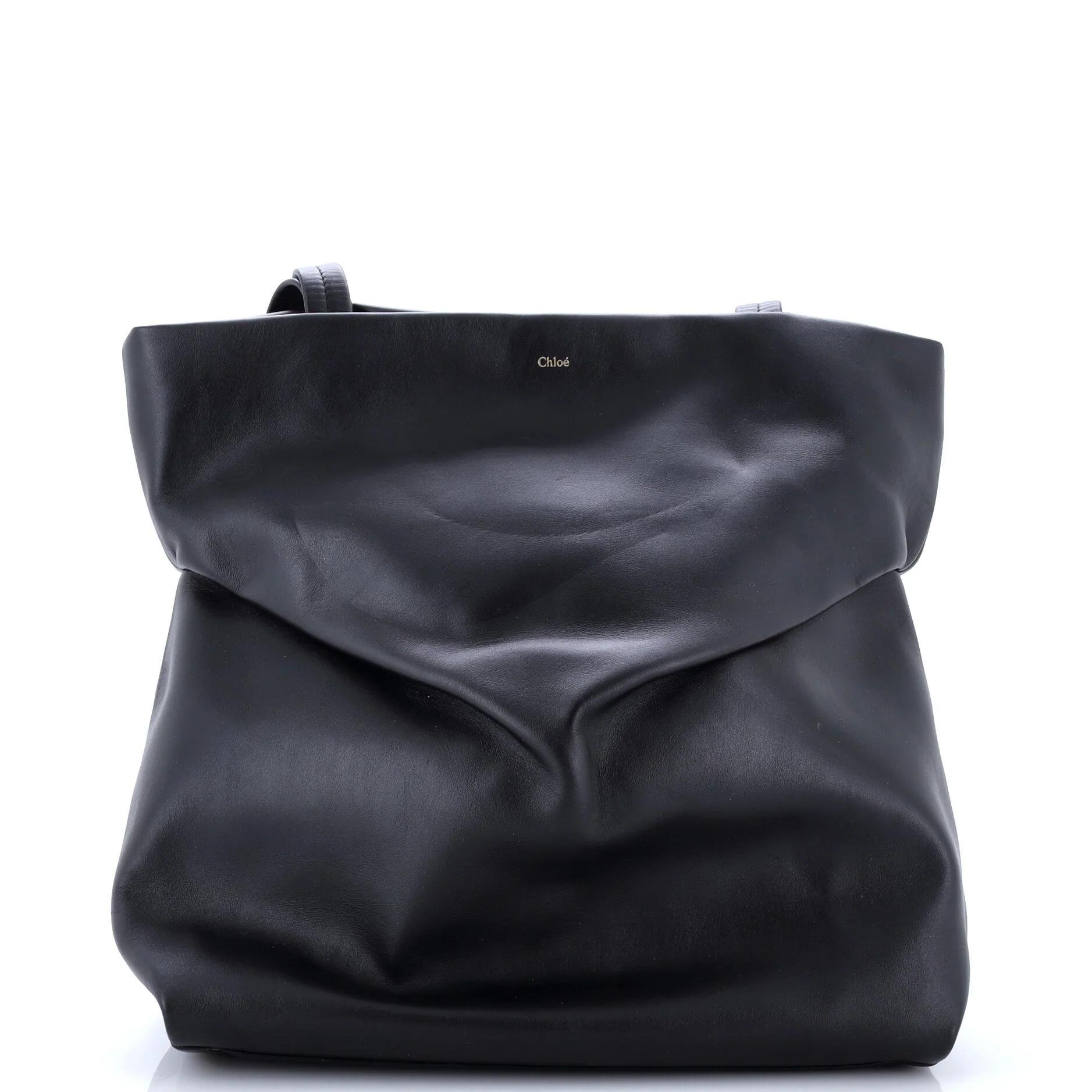 Leather tote