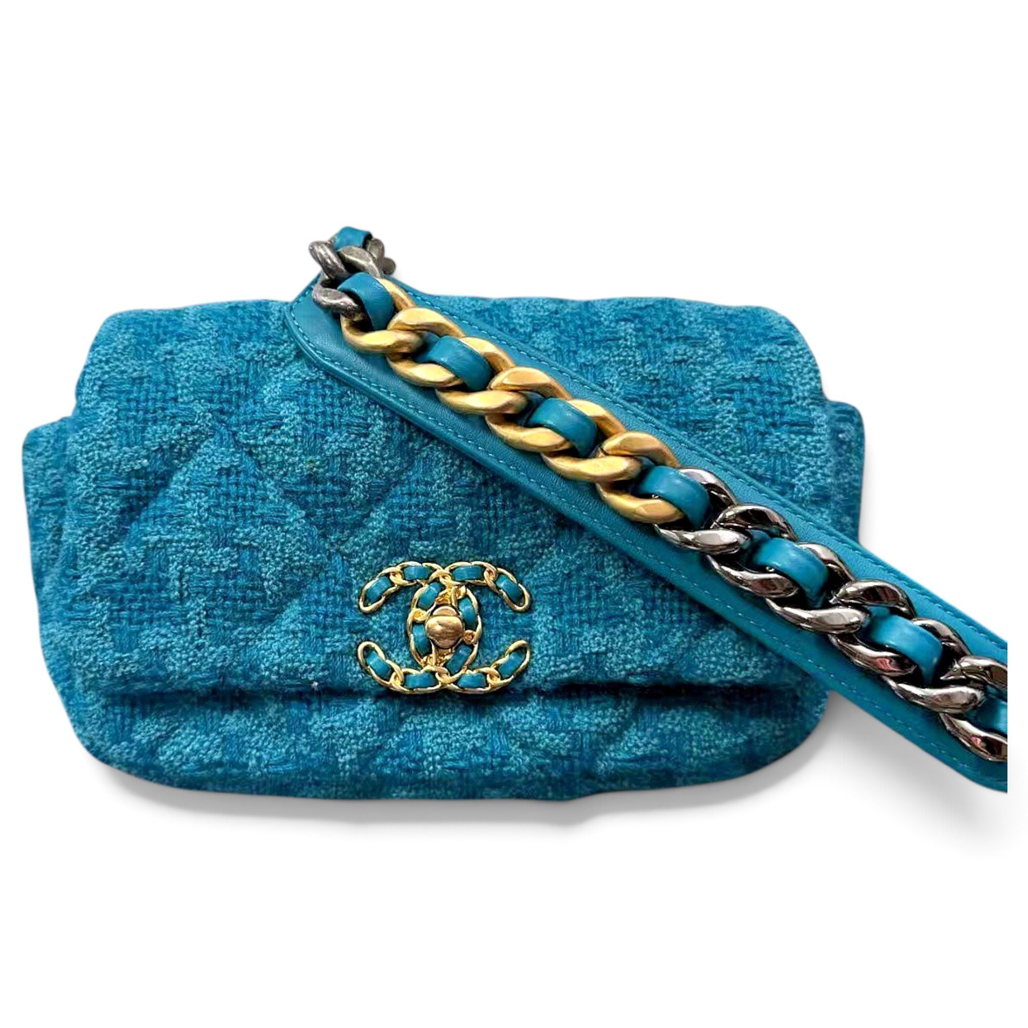Chanel 19 cloth handbag