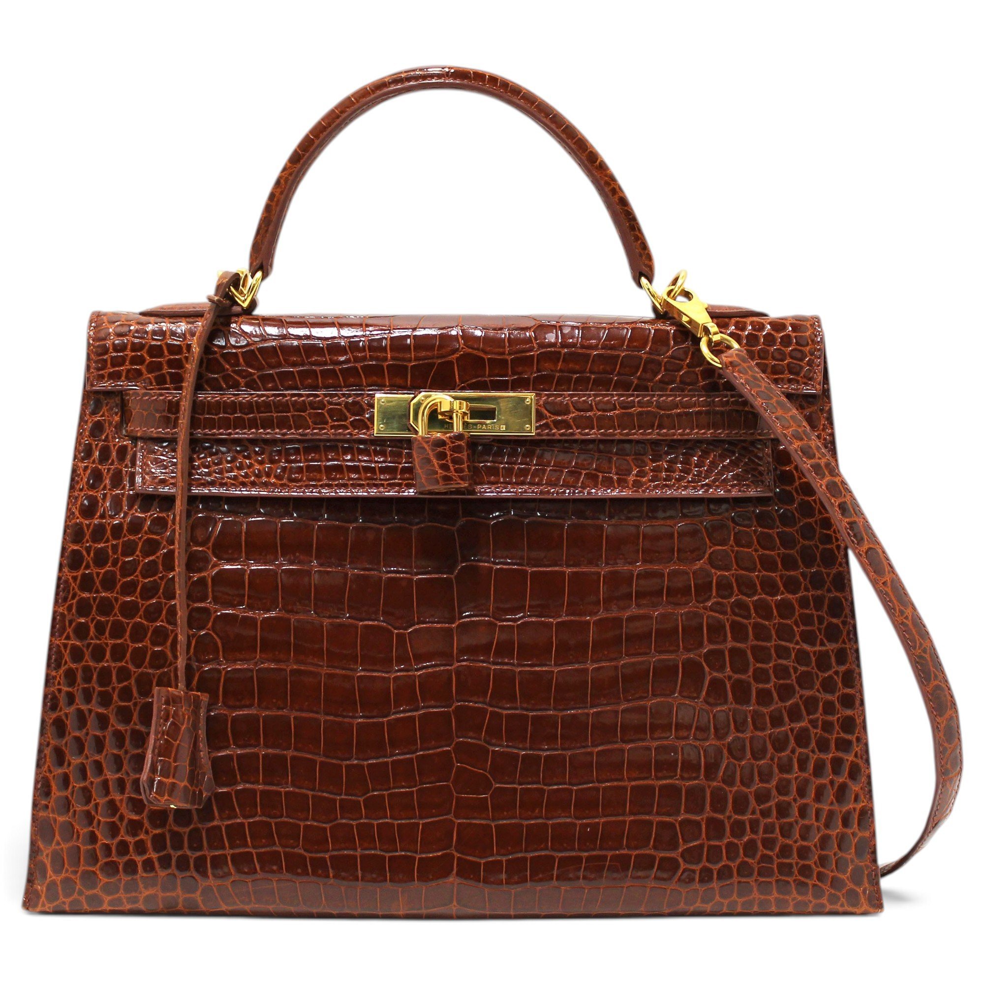 Kelly 32 crocodile handbag