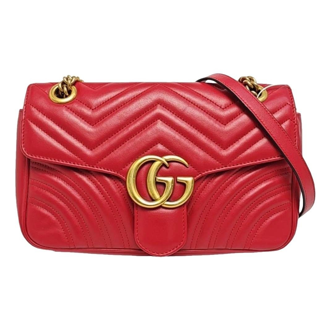 GG Marmont Flap leather handbag