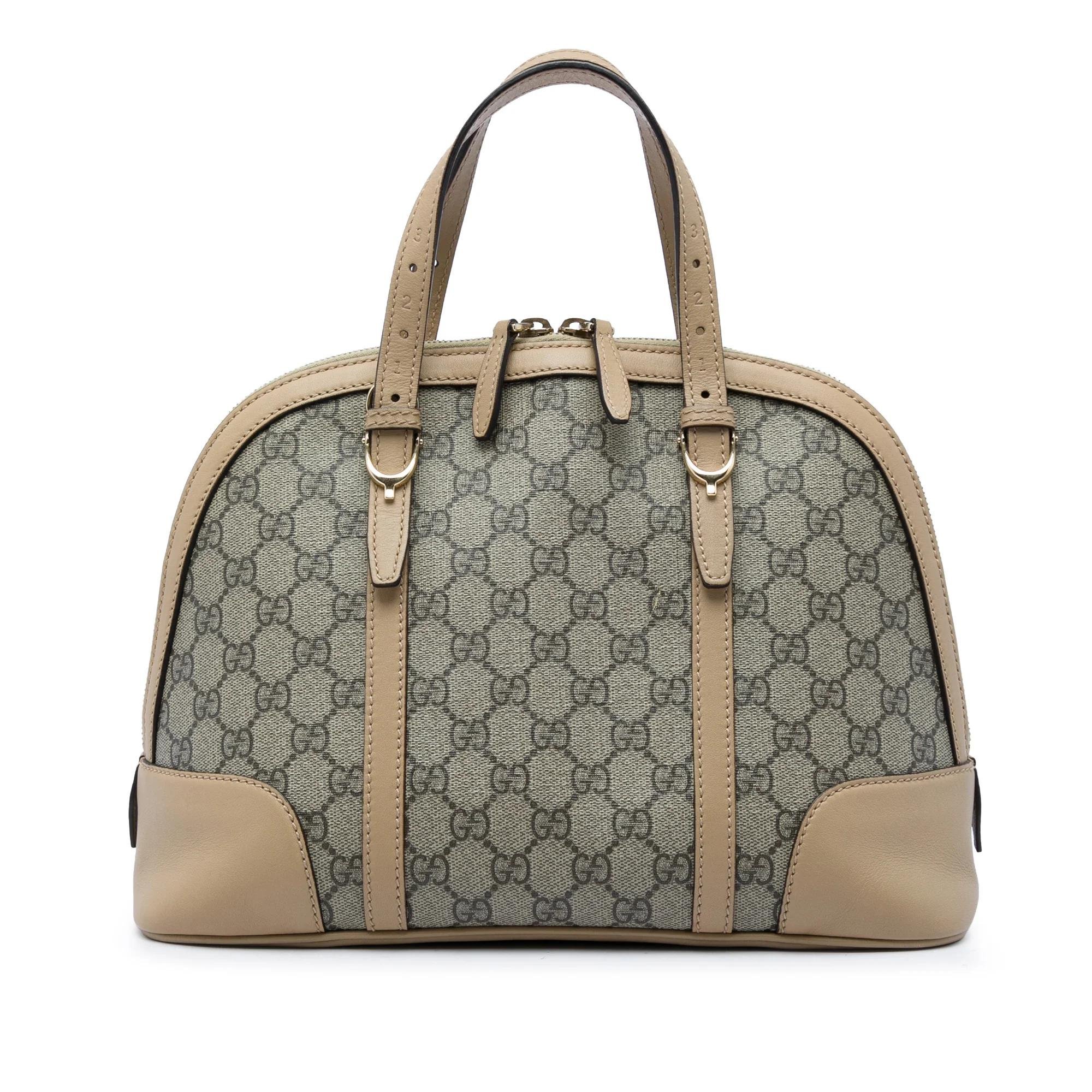 Dôme leather handbag