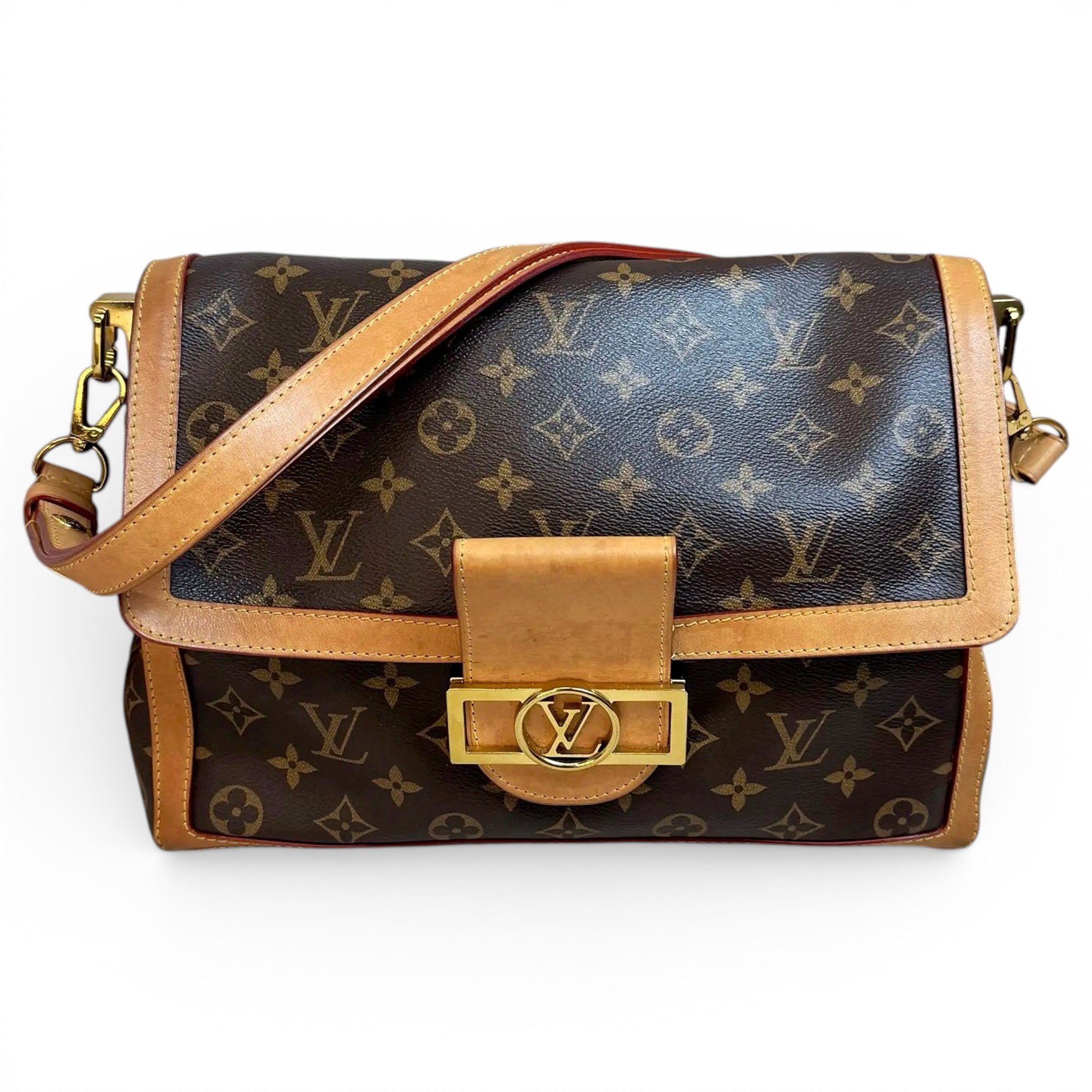 Dauphine vegan leather handbag