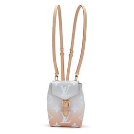 Louis Vuitton Mist Gray Giant Monogram Coated Canvas By The Pool Backpack Tiny Gold Hardware