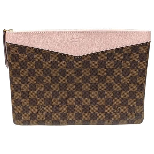 Leather clutch bag