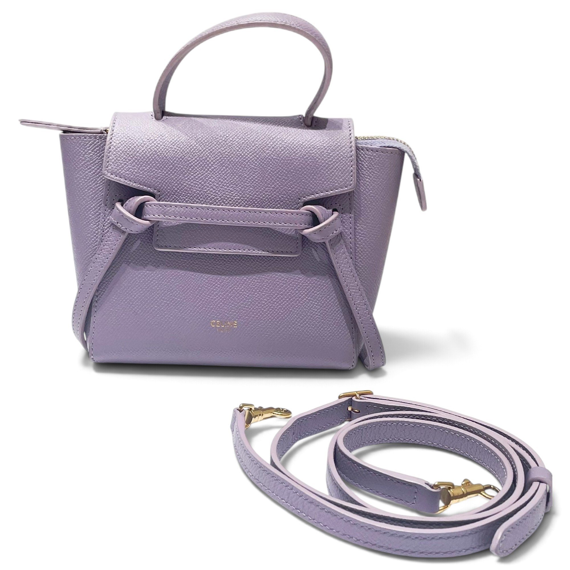 Belt leather handbag