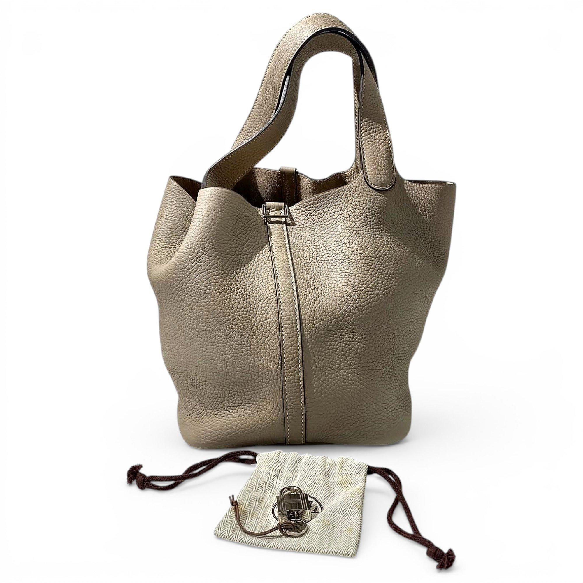 Leather tote