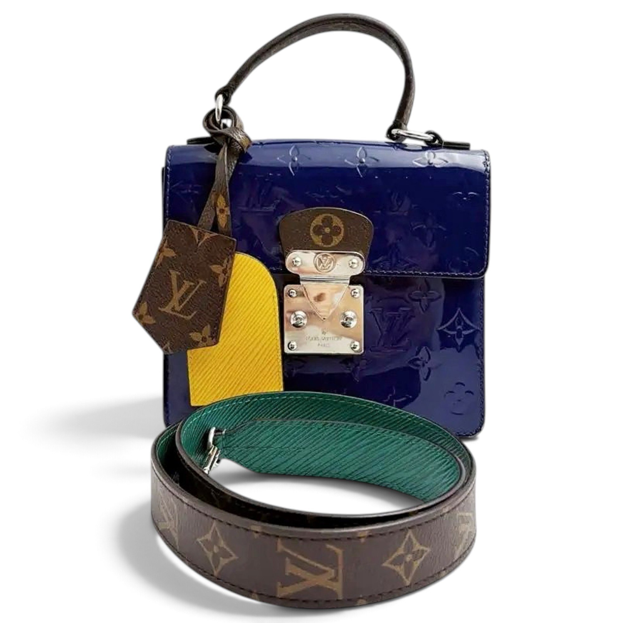 Spring street patent leather crossbody bag
