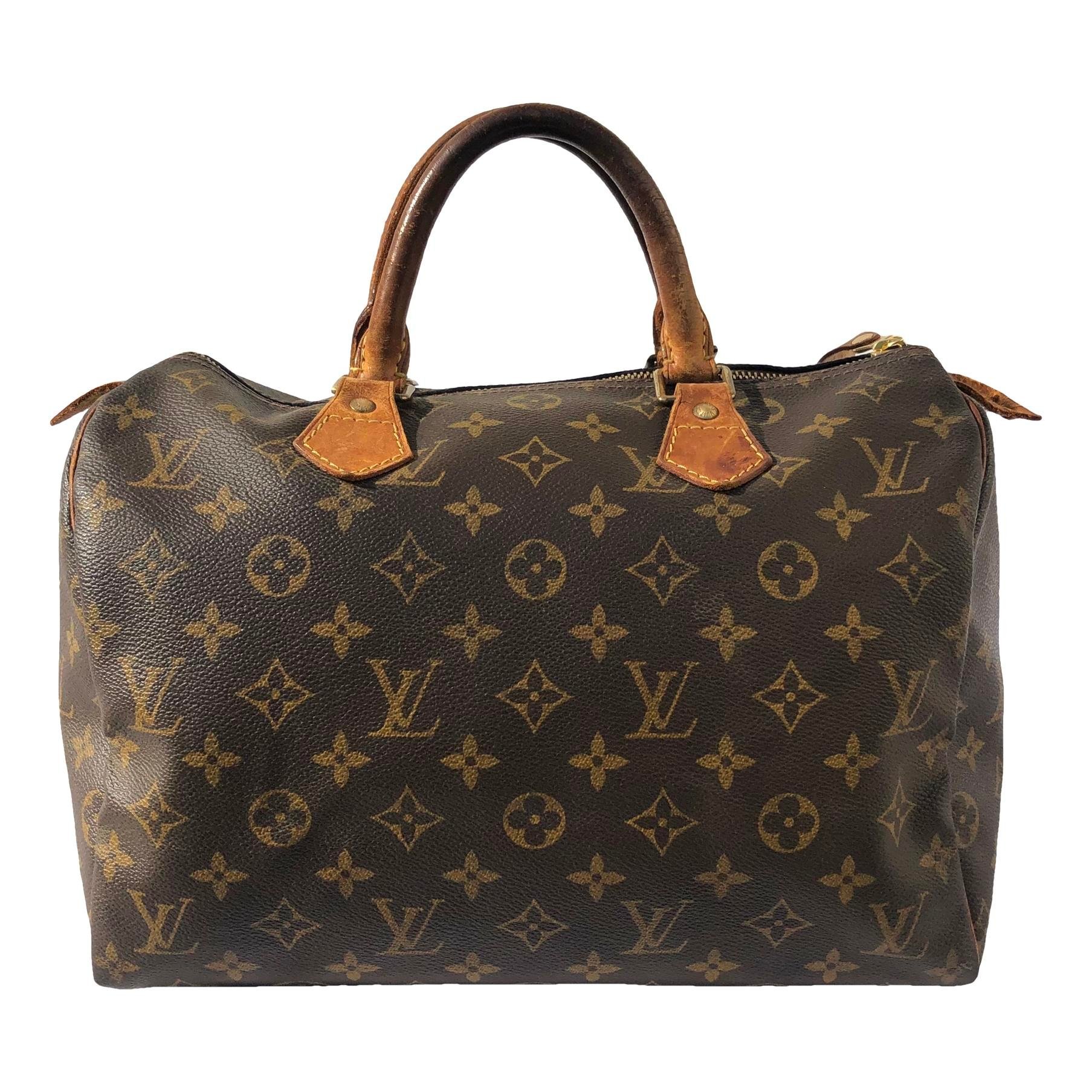 Speedy leather handbag