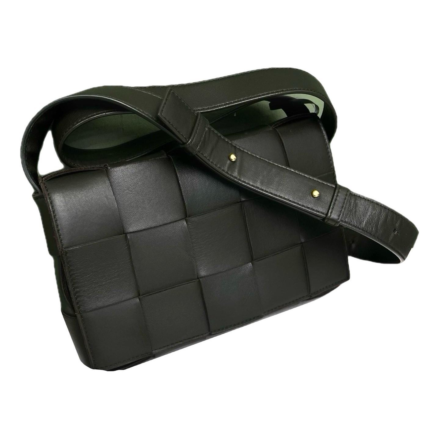 Cassette leather handbag