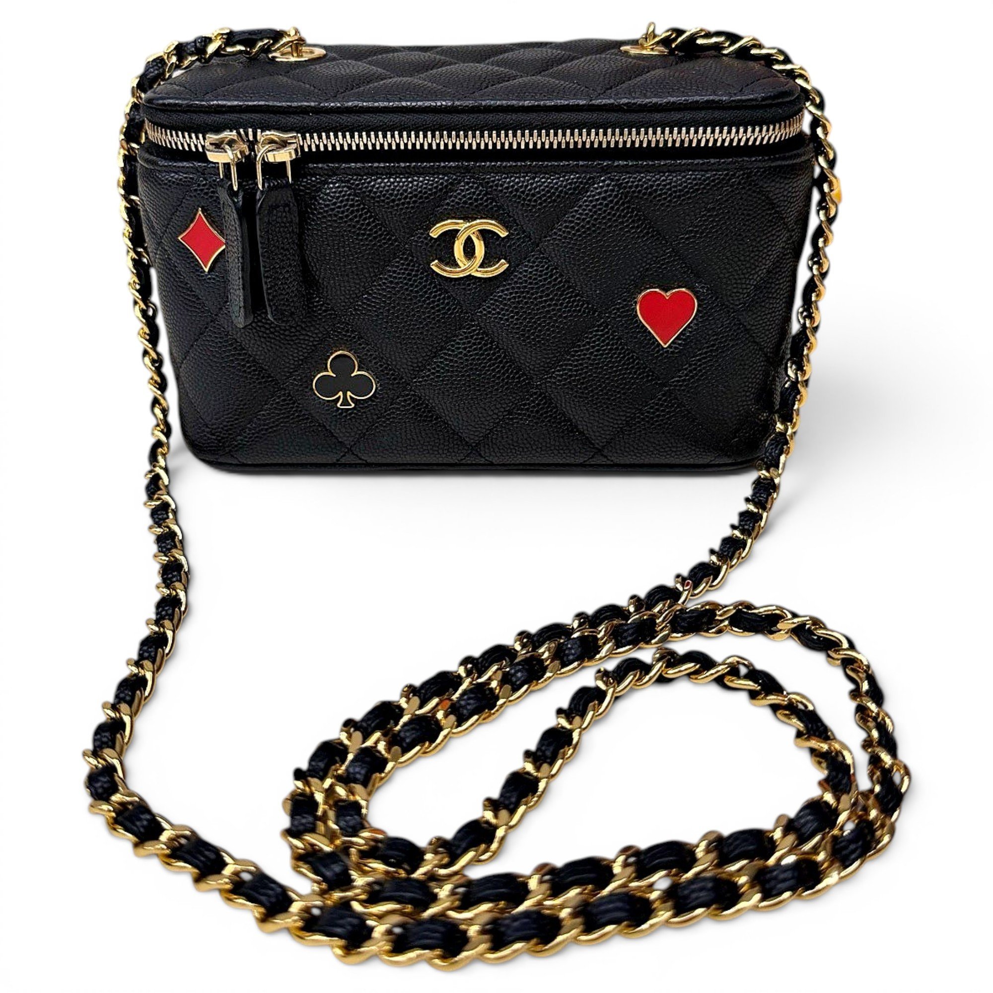 Vanity leather handbag