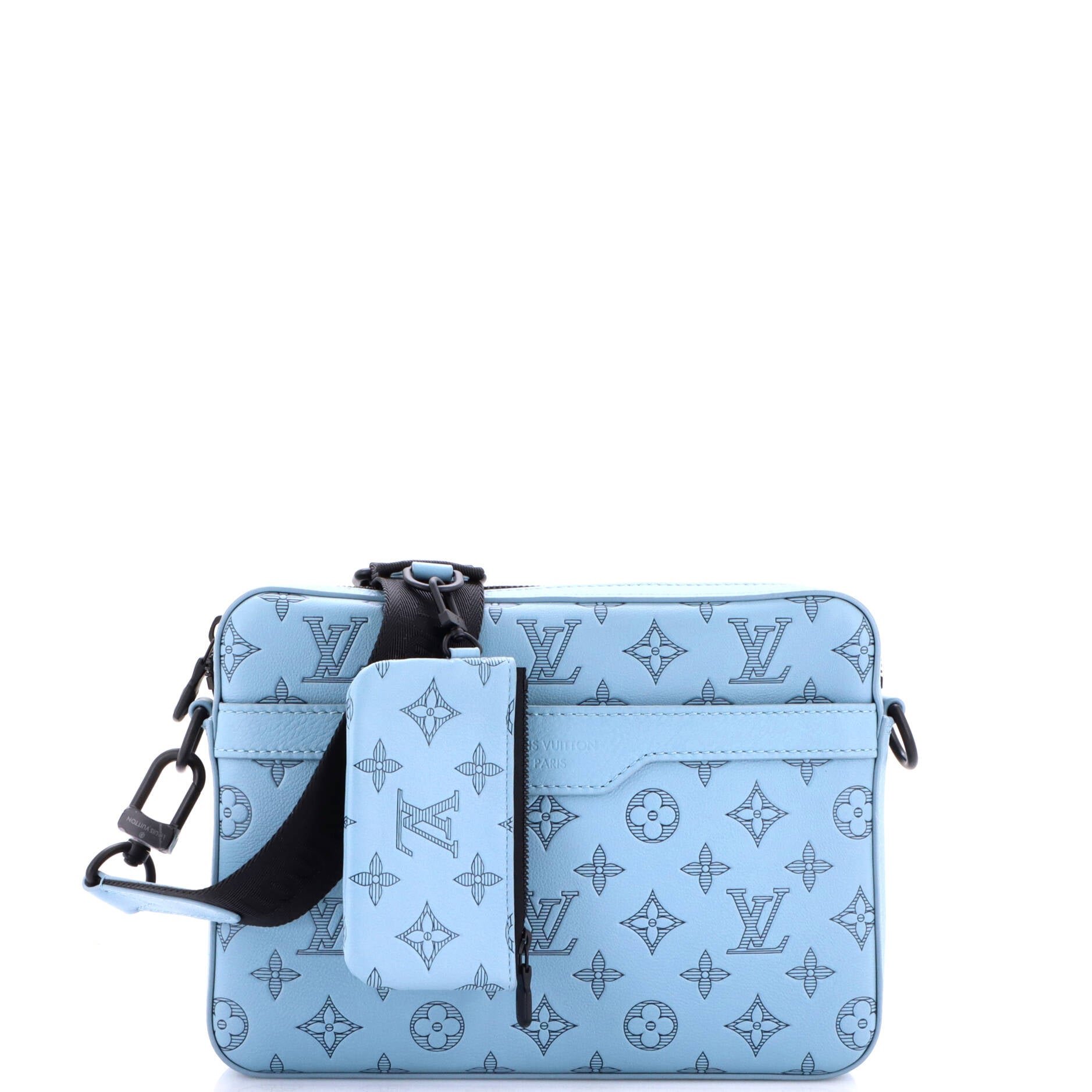Trio Messenger Bag Monogram Shadow Leather
