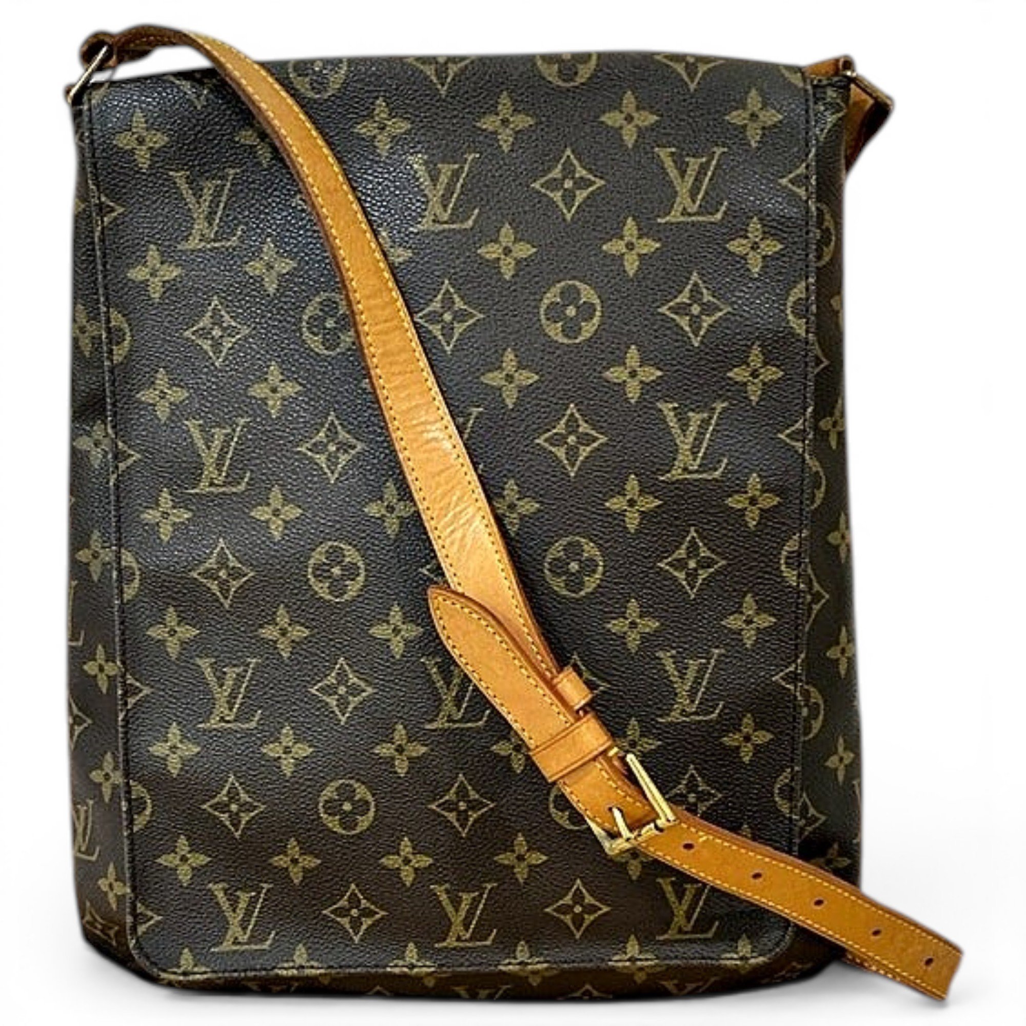 Musette leather crossbody bag