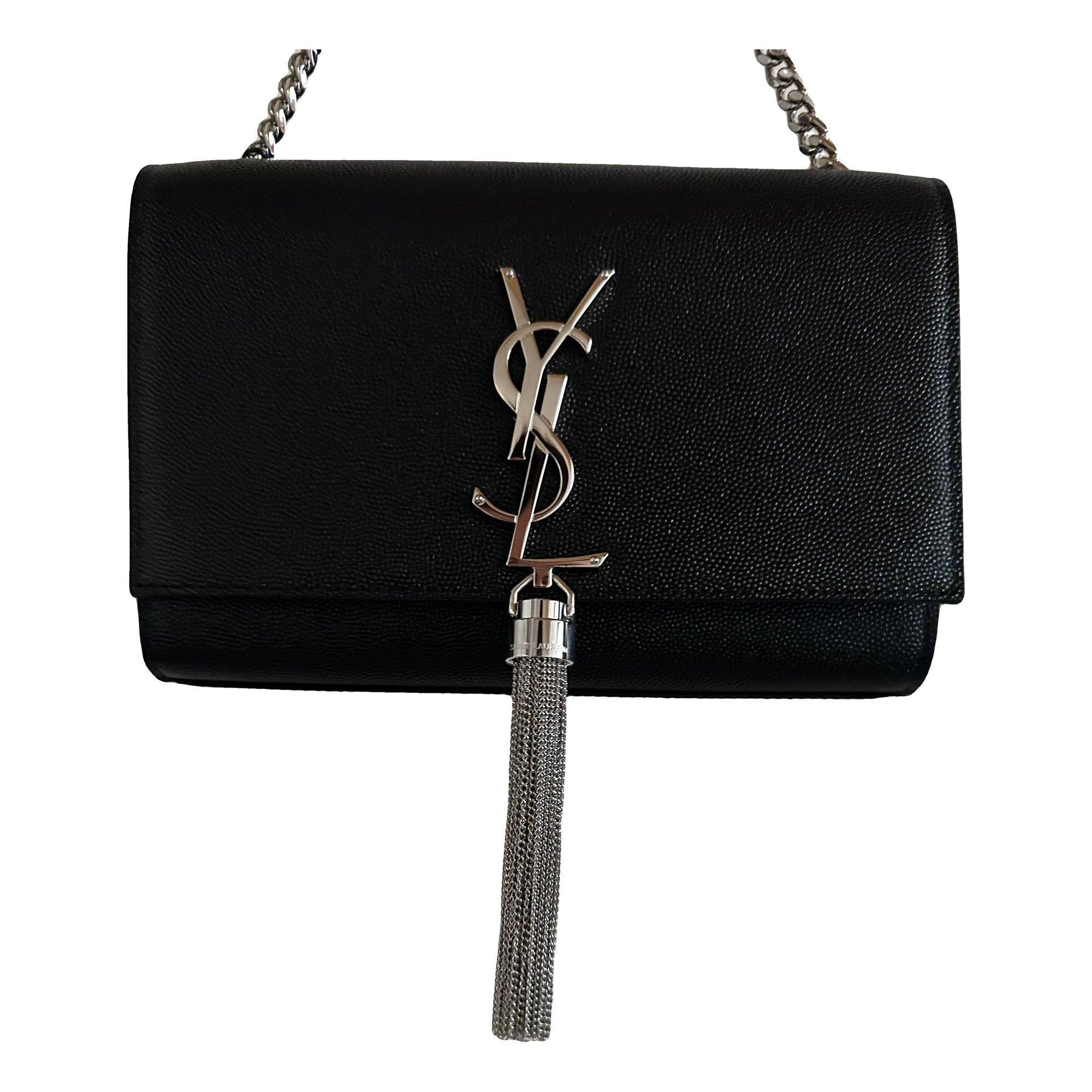 Pompom Kate leather handbag
