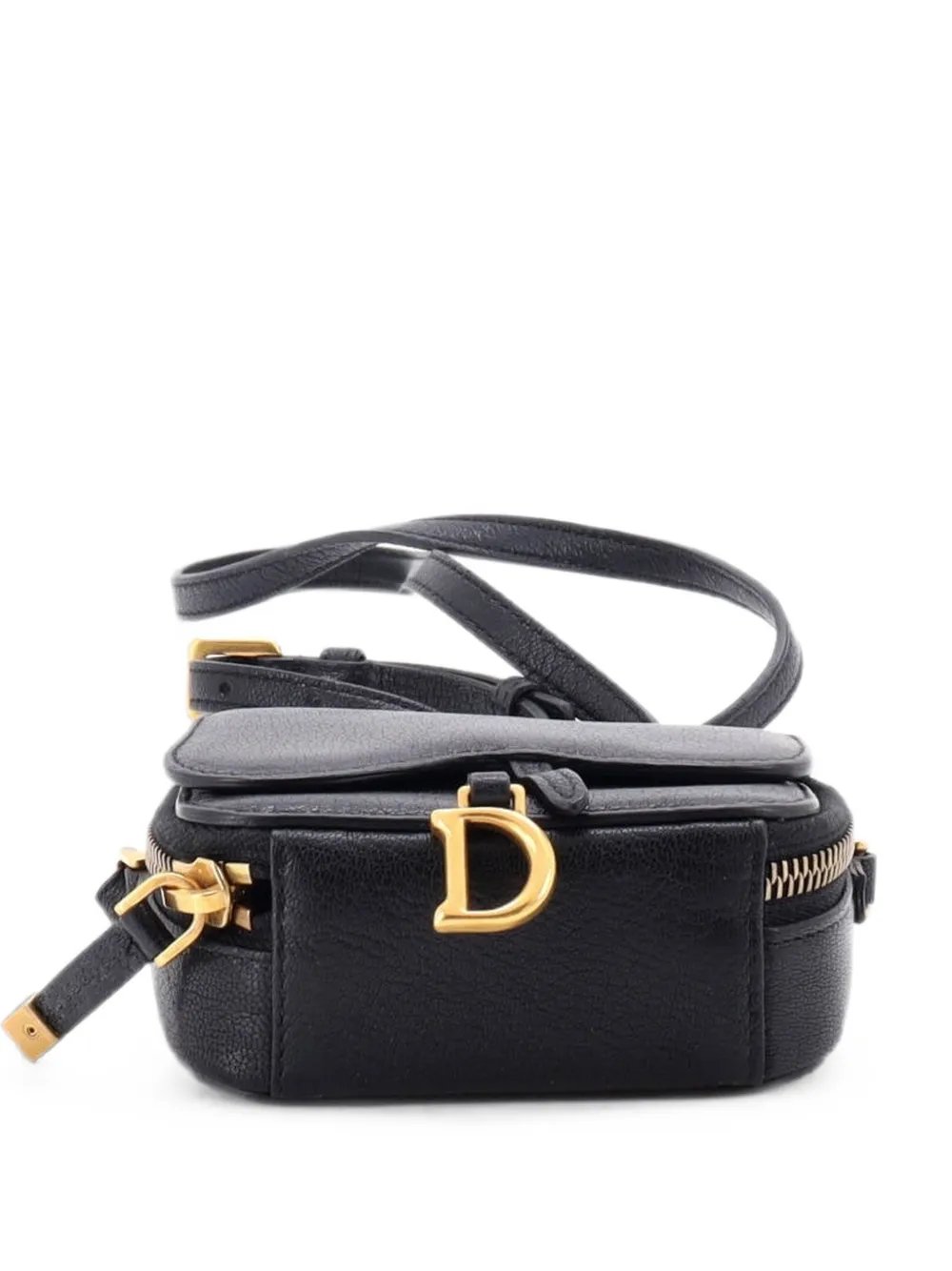 Saddle Shoulder Strap Pouch Goatskin Mini crossbody bag