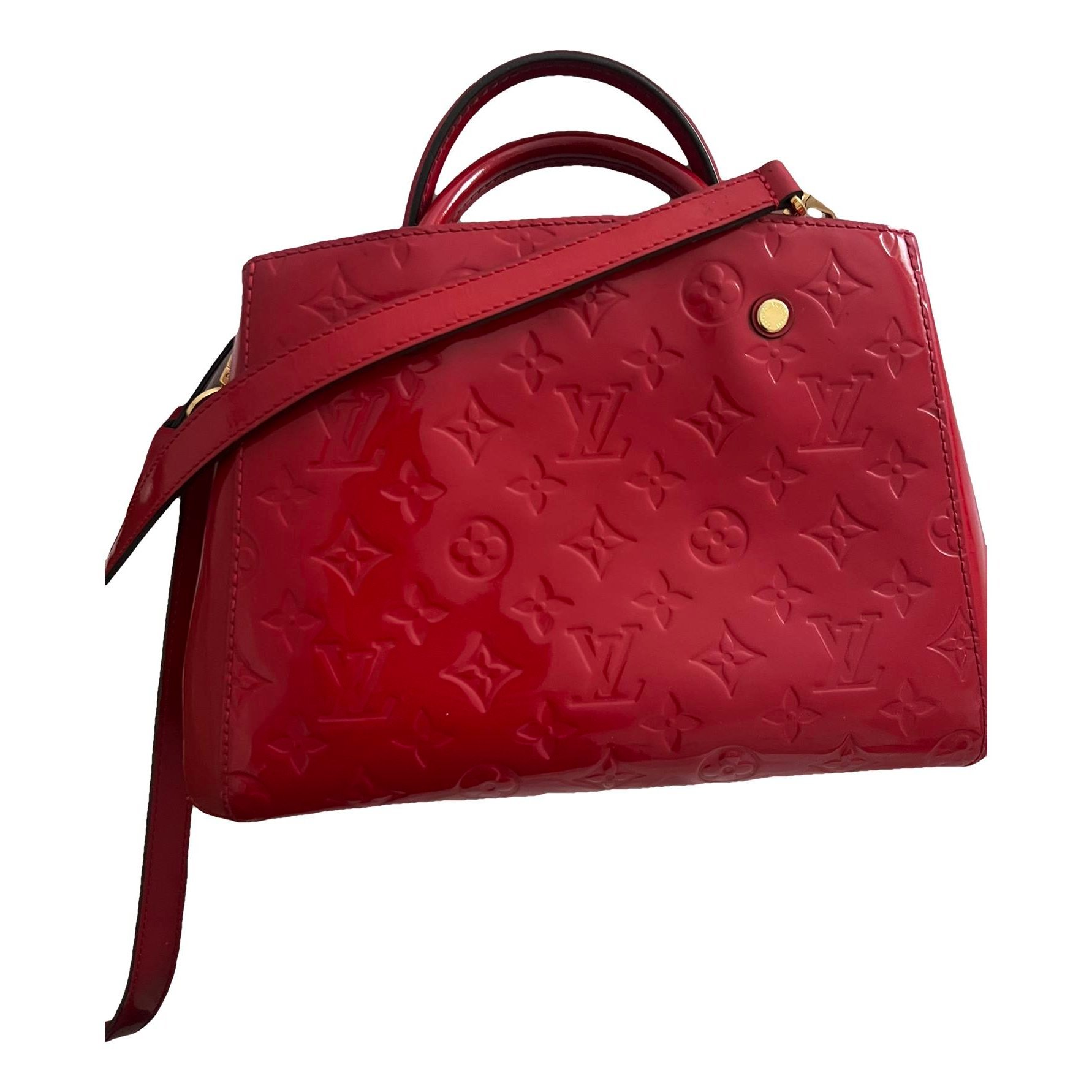 Montaigne patent leather handbag
