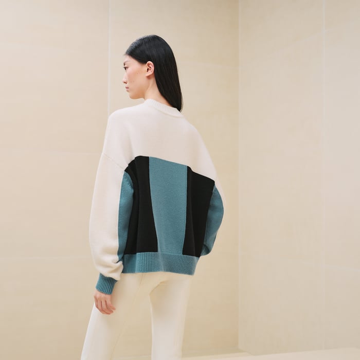 Noir "Lettres Equestres" Long-sleeve Sweater