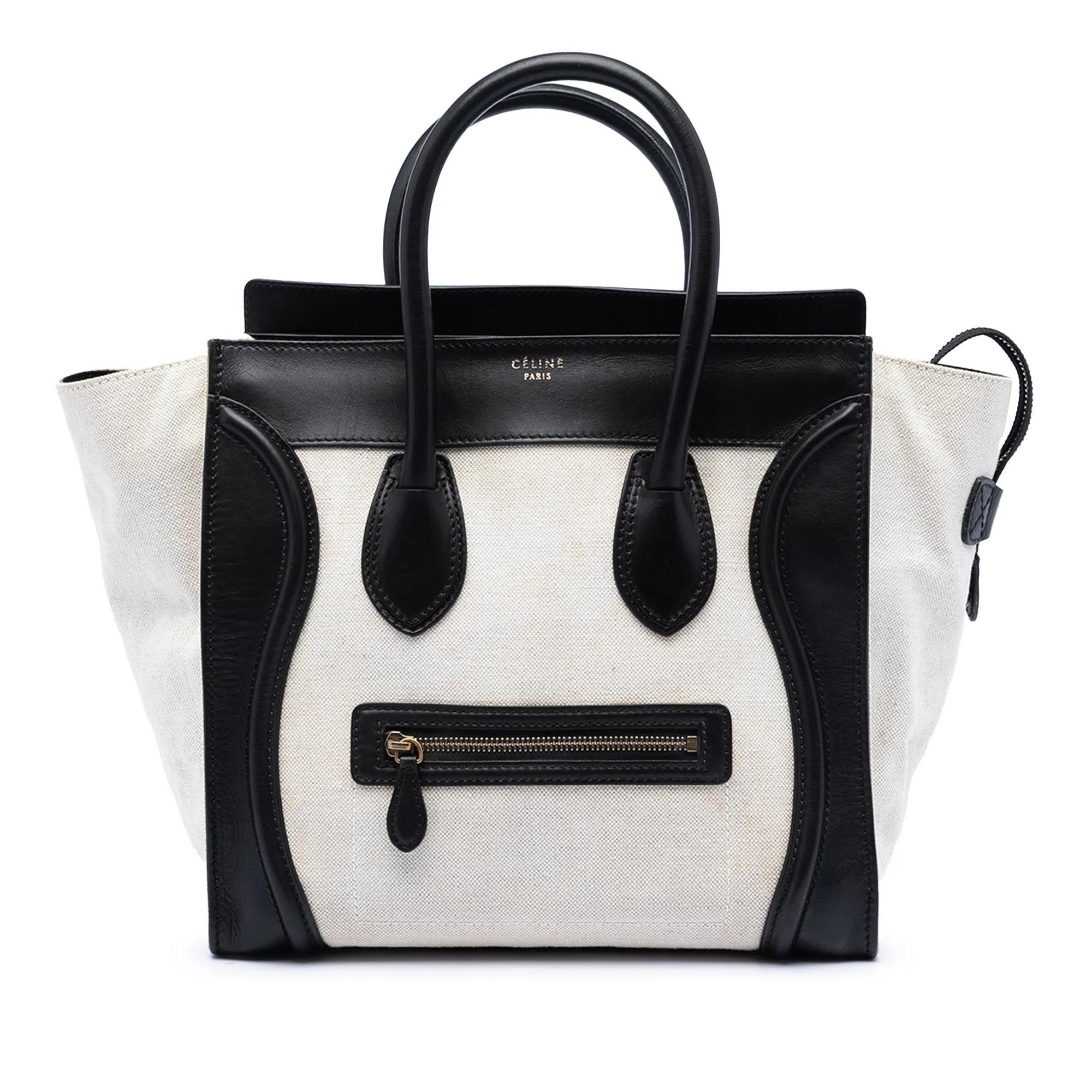 Luggage pony-style calfskin handbag