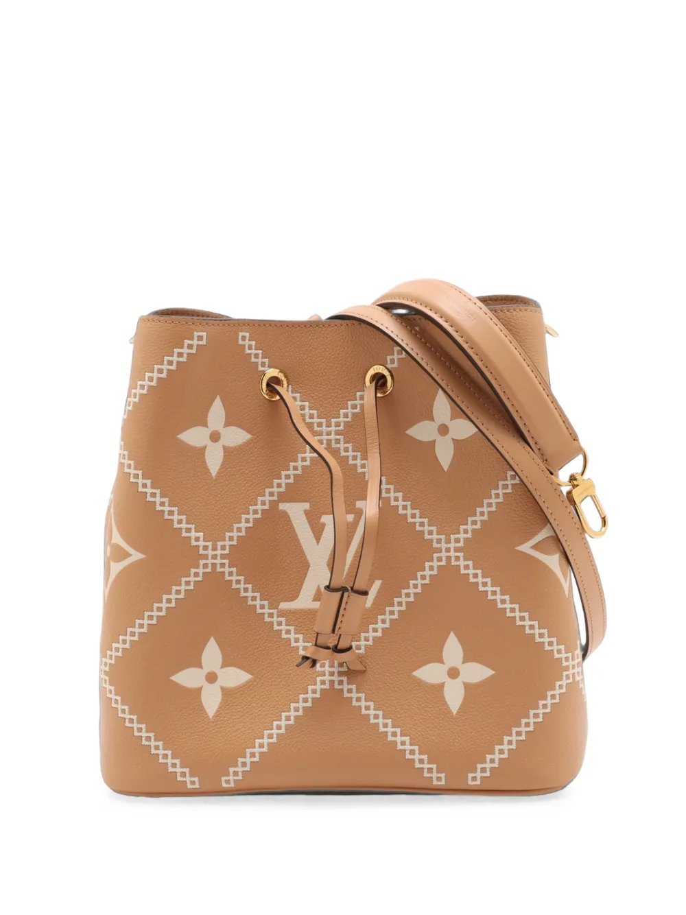 2021-2026 Monogram Giant Bicolor Empreinte Broderies Neonoe MM bucket bag