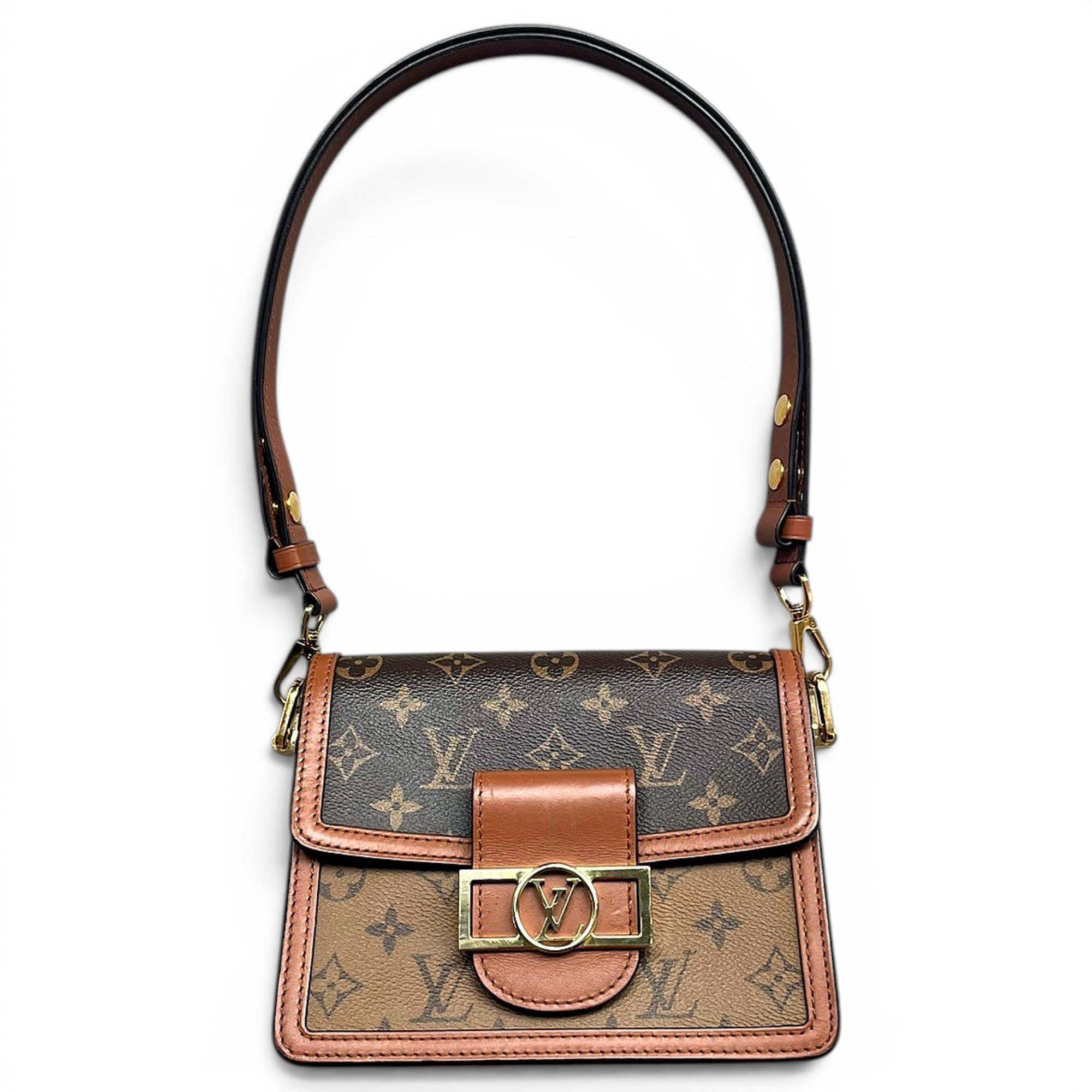 Dauphine leather handbag