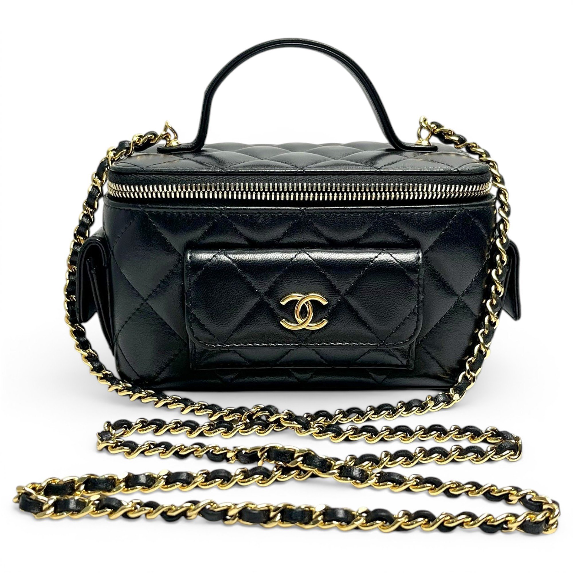 Trendy CC Vanity leather handbag