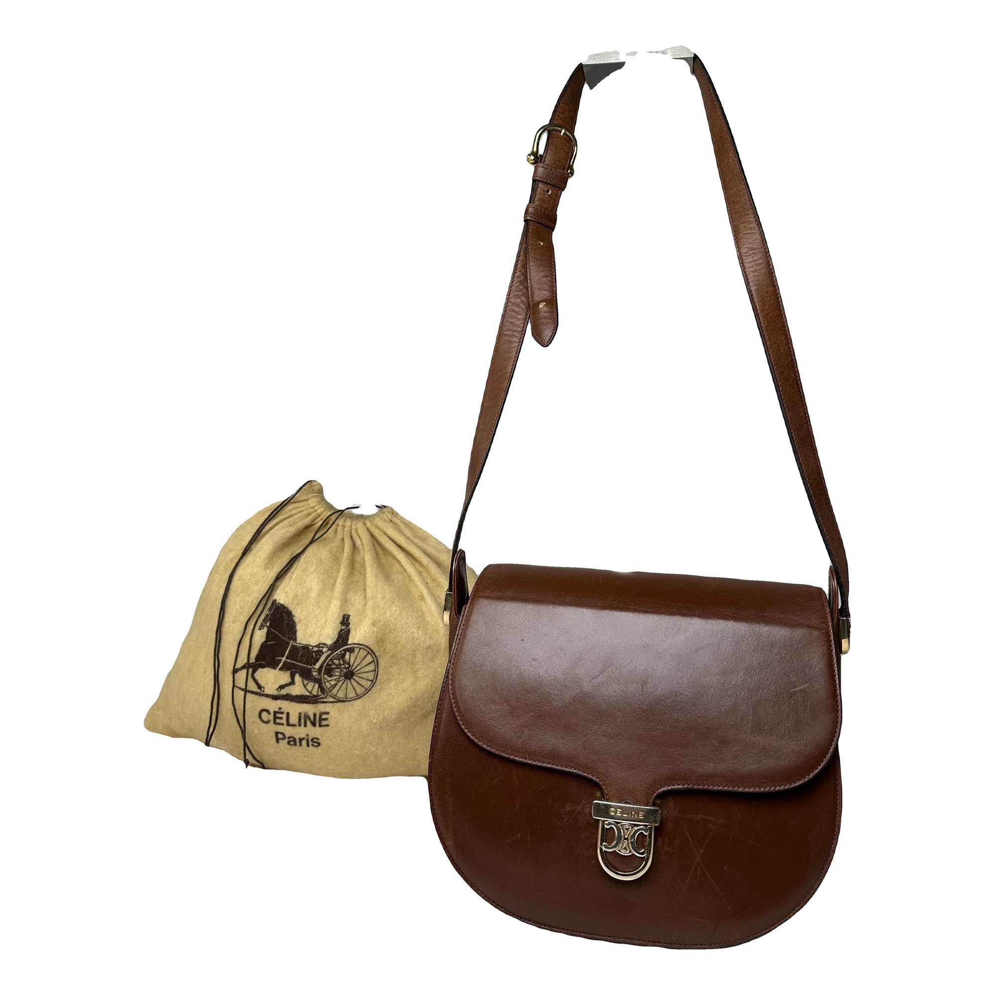 Triomphe leather handbag
