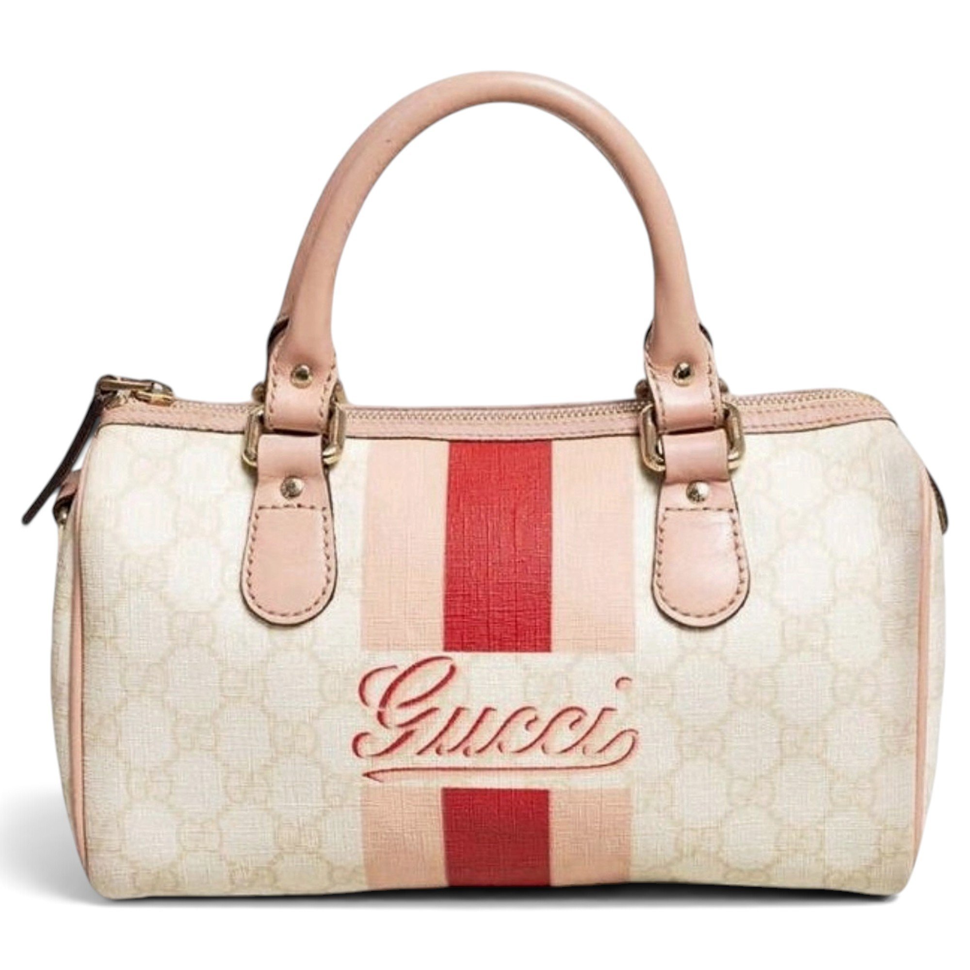 Boston leather handbag