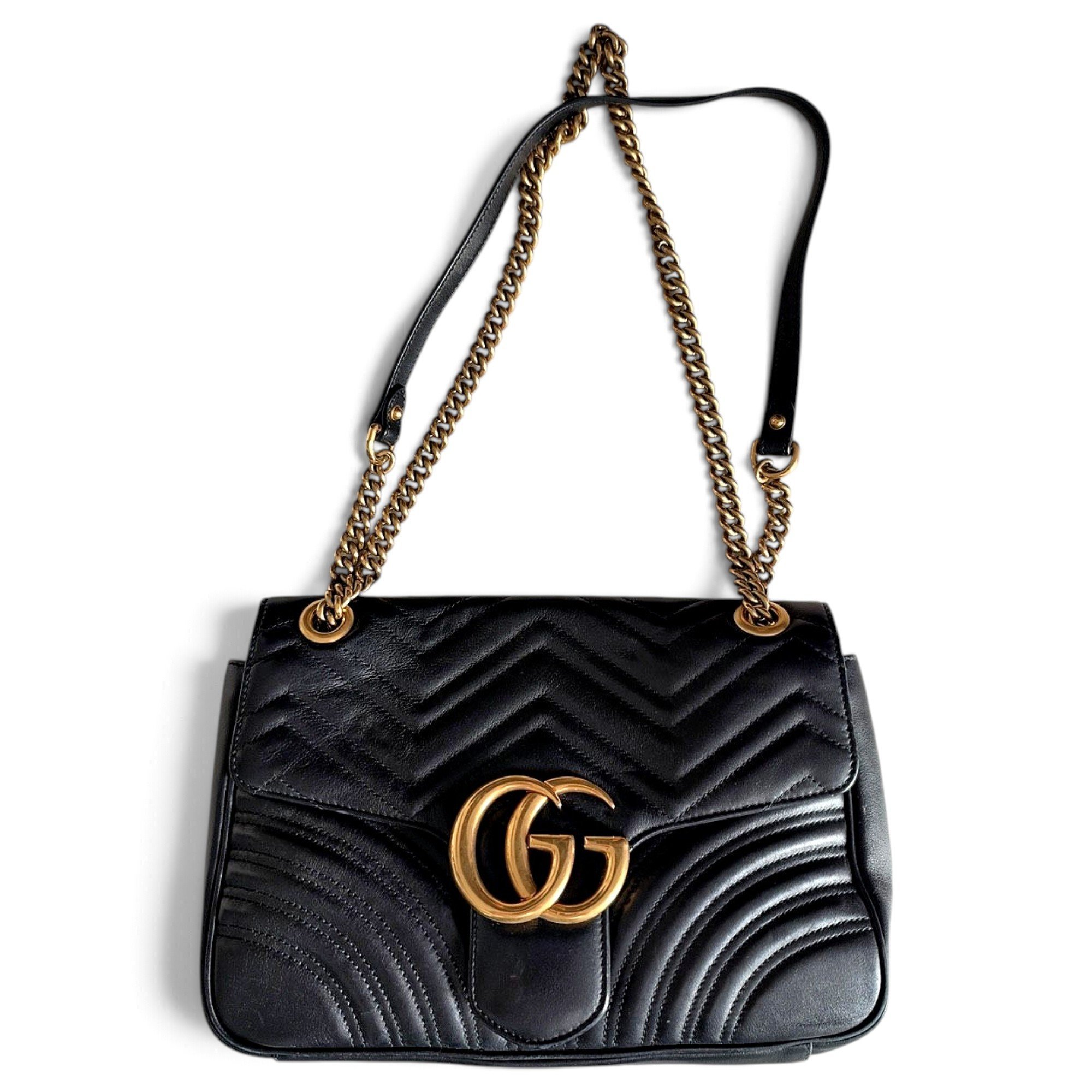 GG Marmont Flap leather handbag