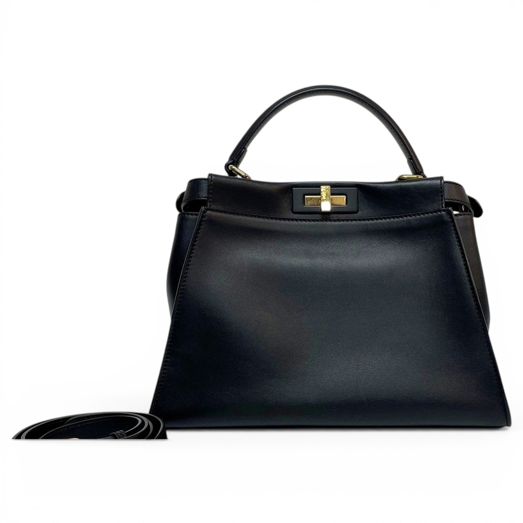 Peekaboo leather handbag